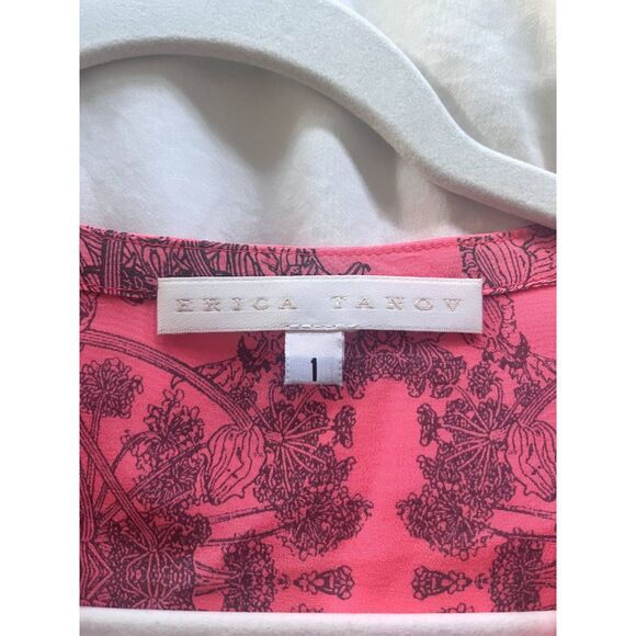 Erica Tanov Nava Dress in Barbi Pink 100% Silk Long Sleeve Midi Size 1 (Small) - Picture 7 of 10